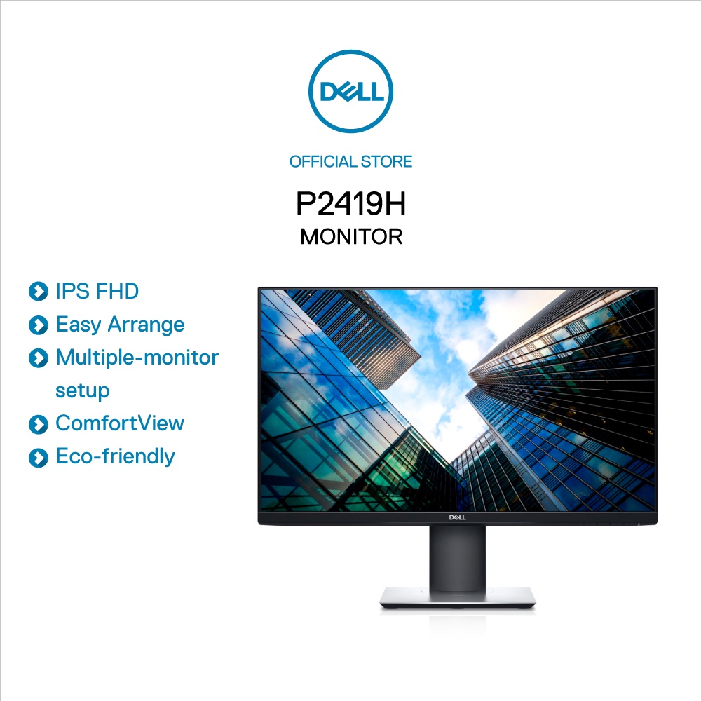 [Mã ELMALL1TR giảm 5% đơn 3TR] Màn Hình Dell P2419H 23.8" FHD IPS 8ms 60Hz VGA HDMI DP - Hàng Chính Hãng