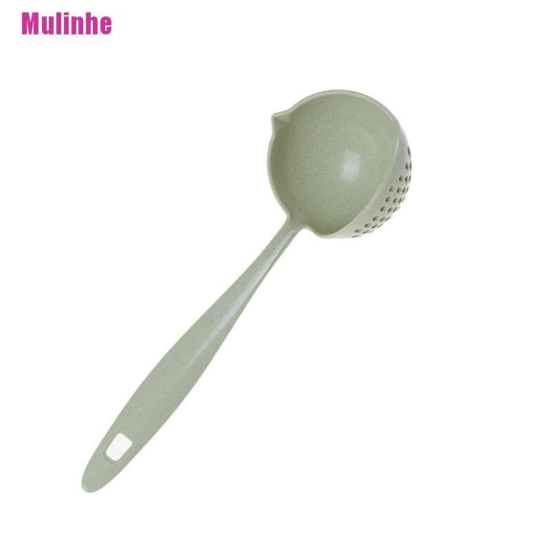 Muỗng Múc Canh 2 Trong 1 Tay Cầm Dài Kèm Lưới Lọc Tiện Dụng