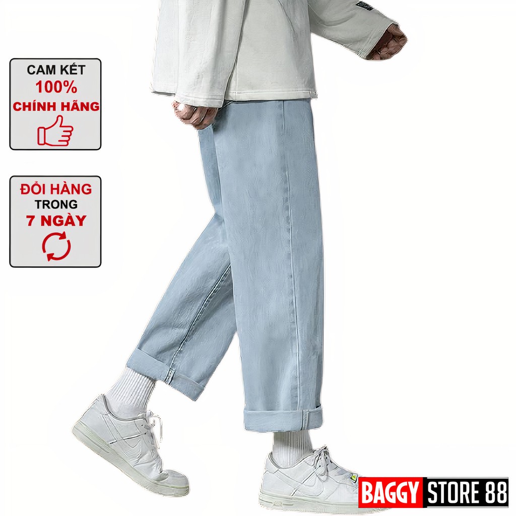 Quần Suông Nam Xanh Was Bạc Giá Tốt Tại Baggy Store 88
