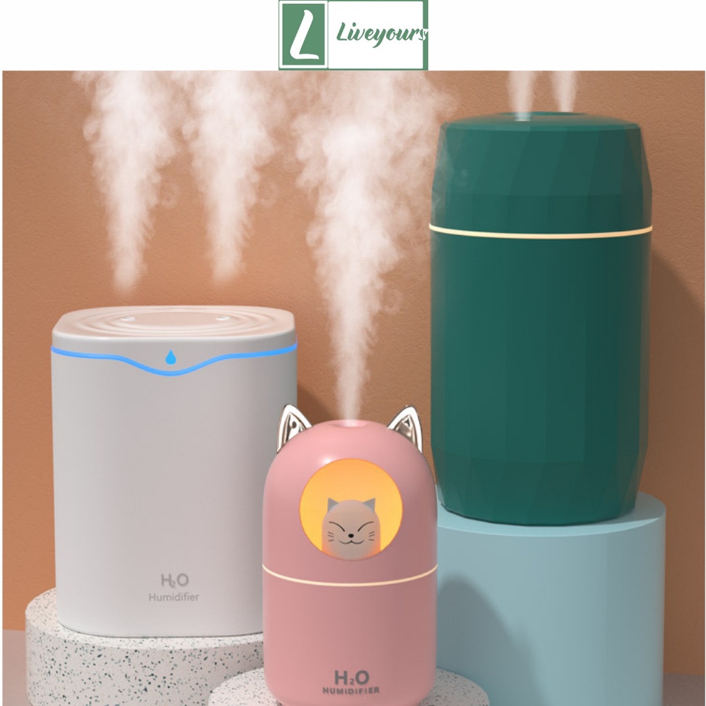 Máy Phun Sương Tạo Ẩm Không Khí Hình Thú - Máy Phun Sương Mini Có Đèn Led Siêu Đẹp