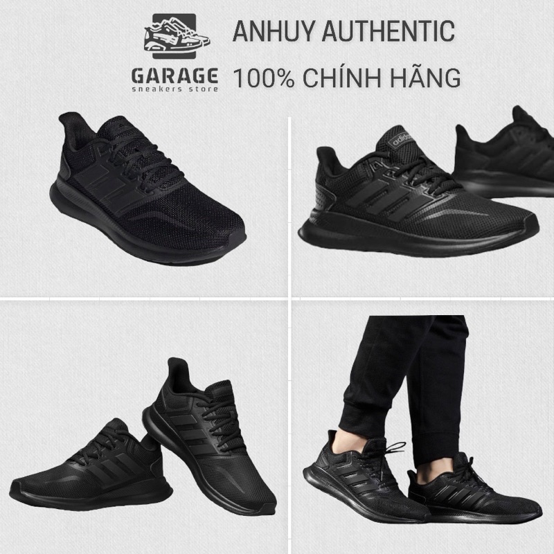[100% CHÍNH HÃNG] Giày Adidas Falconrun đen allblack - G28970