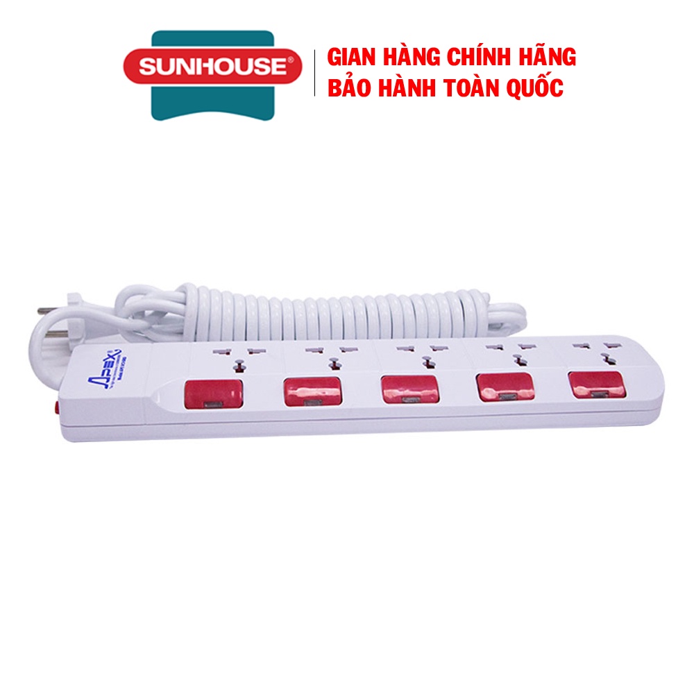 Ổ cắm điện Sunhouse APE-OC1-5RD - Bảo hành 12 tháng