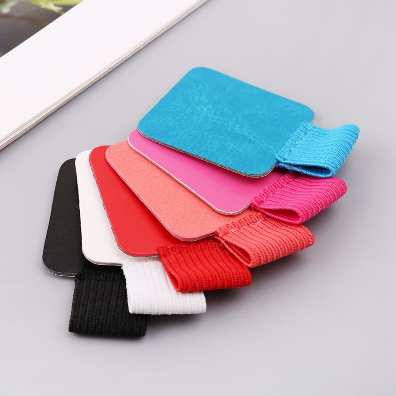 Wer Set 3 Kẹp Da Hình Vuông Có Vòng Thun Giữ Bút Chì Dán Sổ Tay Jou