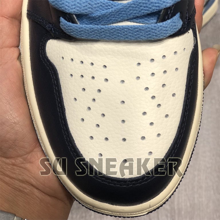 Giày Jordan Obsidian Xanh Than Gót Xanh Dương Cao Cổ Nguyên Bản SC SUSNEAKER ( Full Box Kèm Dây Phụ )