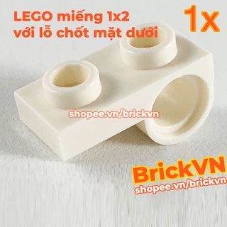[1 Cái] LEGO White Plate 1 x 2 with Horizontal Hole ID 6232029 28809