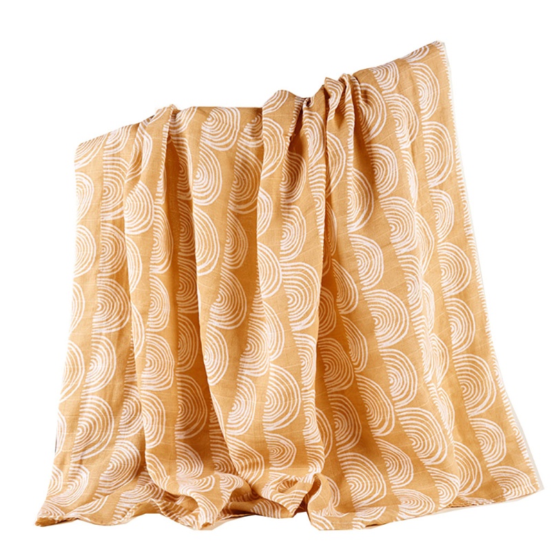 Chăn Quấn Em Bé Chất Liệu Cotton Mềm Mại In Họa Tiết Xinh Xắn