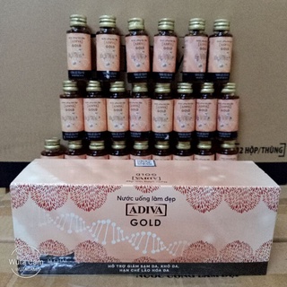 Combo 3 hộp Adiva collagen gold 14 lọ