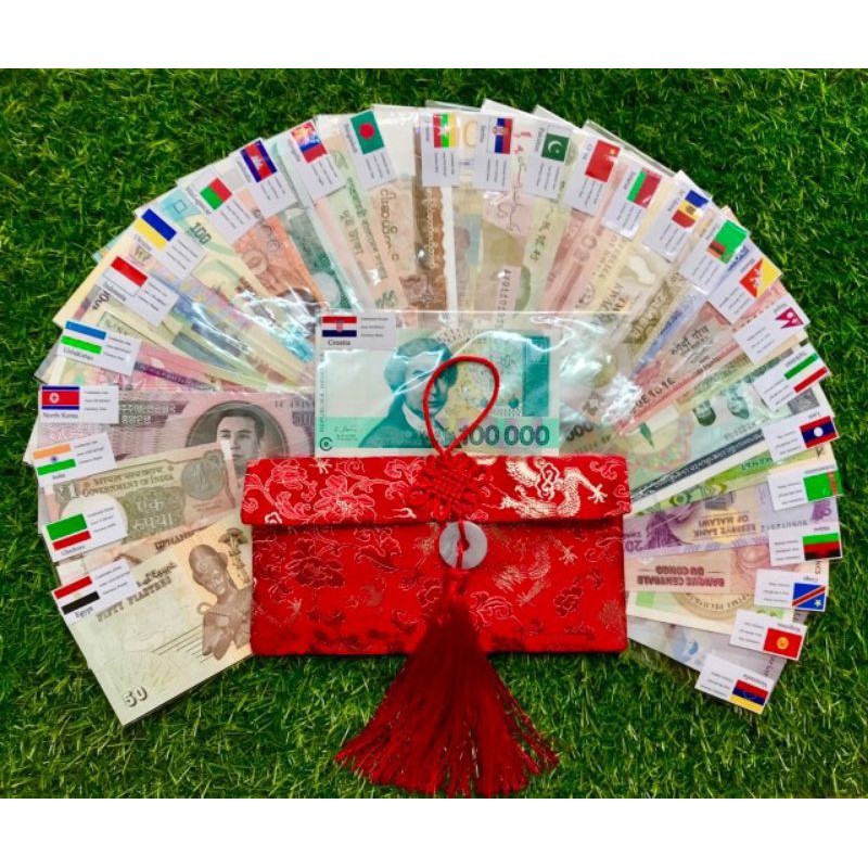 Bao lì xì tết 52 tờ 28 nước