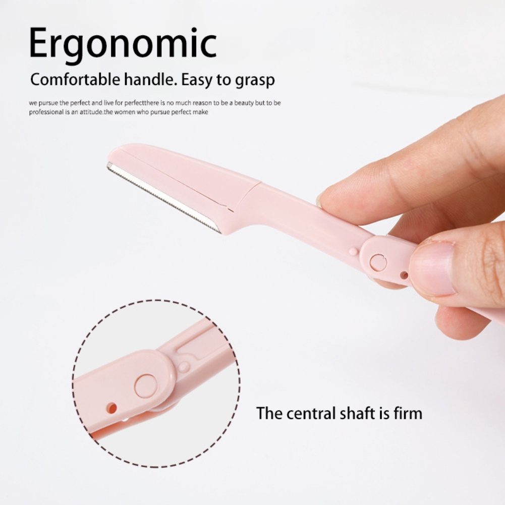 [Hàng mới về] Dao tỉa lông mày nhiều màu sắc tùy chọn dạng gập an toàn chất lượng cao | BigBuy360 - bigbuy360.vn