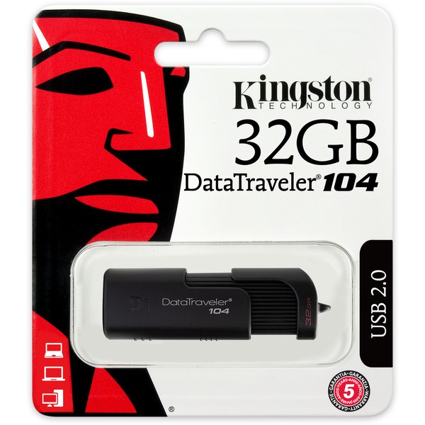 USB Kingston Data Traveler 104 32GB USB 2.0 | BigBuy360 - bigbuy360.vn