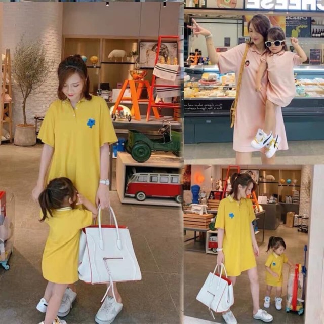 Váy Đôi Mẹ Và Con Cổ đức chất cottoc cực đẹp ❤️FREESHIP 70K ❤️ ẢNH THẬT