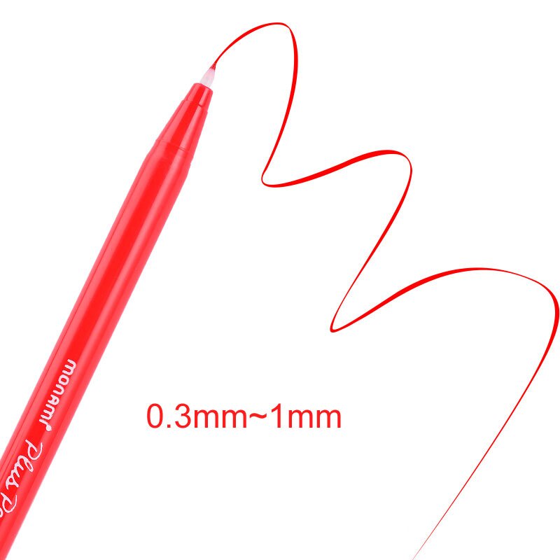 Bộ Bút 12/24/36/48 Màu Monami Plus Pen 3000 Kèm Hộp