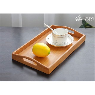 Khay gỗ đựng trà gỗ tre cao cấp số 13 size nhỏ TTTM