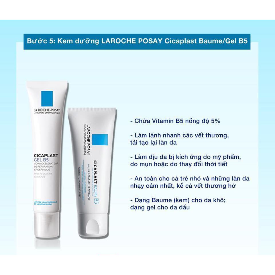 Kem dưỡng B5 La Roche Posay Cicaplast Baume B5 40ml, 100ml phục hồi da tổn thương