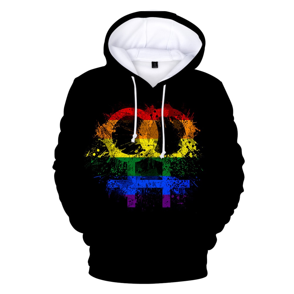 Áo Hoodie Họa Tiết Cầu Vồng Lgbt 2021 Độc Đáo