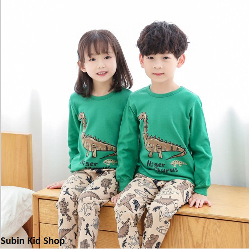 Bộ mặc nhà bé trai bé gái 3 mẫu