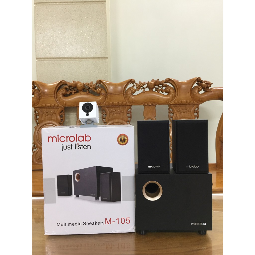 Loa vi tính Microlap M-105, hàng chính hãng, màu đen