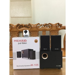 Loa vi tính Microlap M-105, hàng chính hãng, màu đen