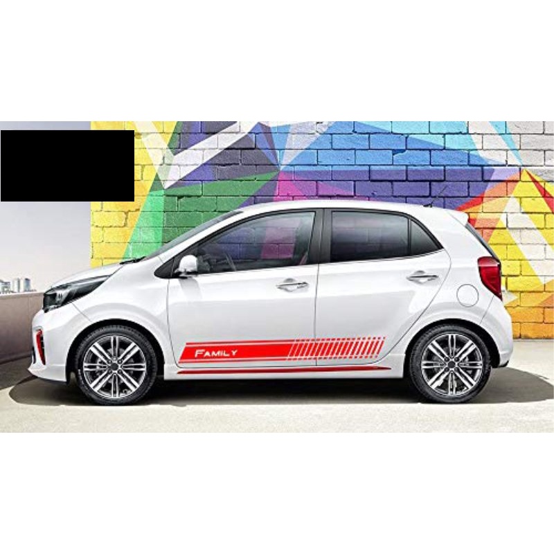 Tem sườn xe Ô Tô KIa Morning,Team Decal Oto Kia,tặng kèm tem chữ kí theo yêu cầu hoặc tem nắp bình x