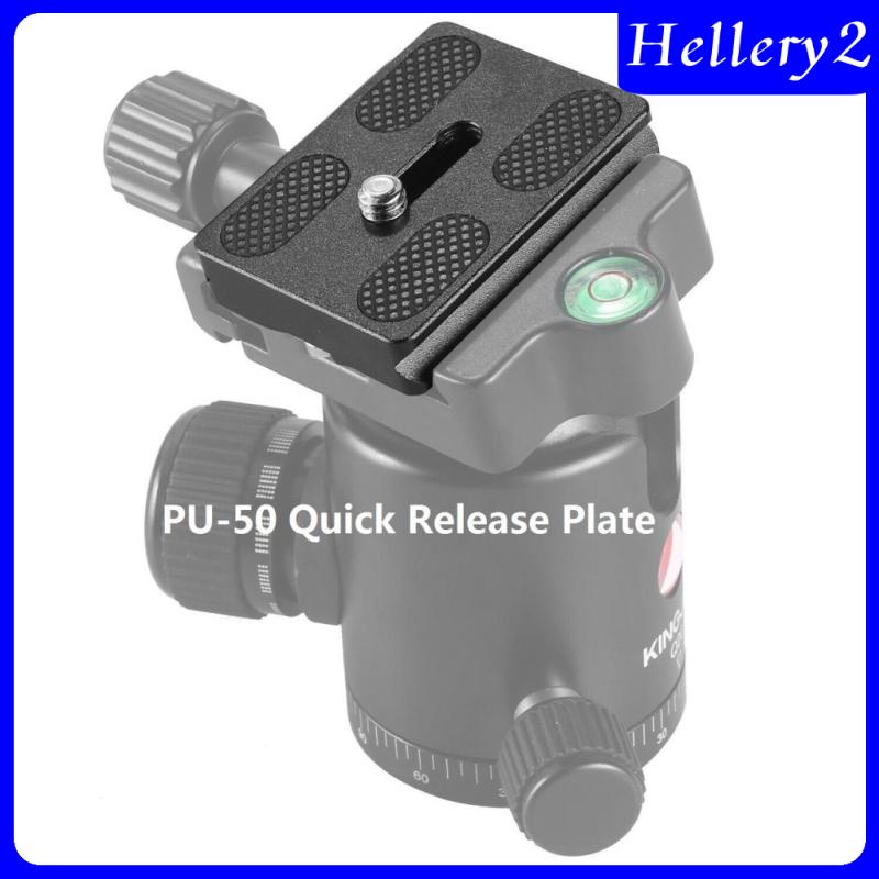 [HELLERY2] PU-50 Quick Release Plate QR Clamp 50mm for DSLR Camera Tripod Ball Head