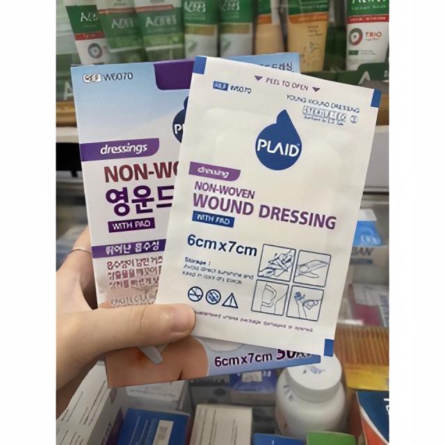 ✅ [HÀN QUỐC] Băng Gạc Vô Trùng- PLAID Young Wound Dressing, (Nhiều Size) -VT0643 | Y Tế Vạn Thành