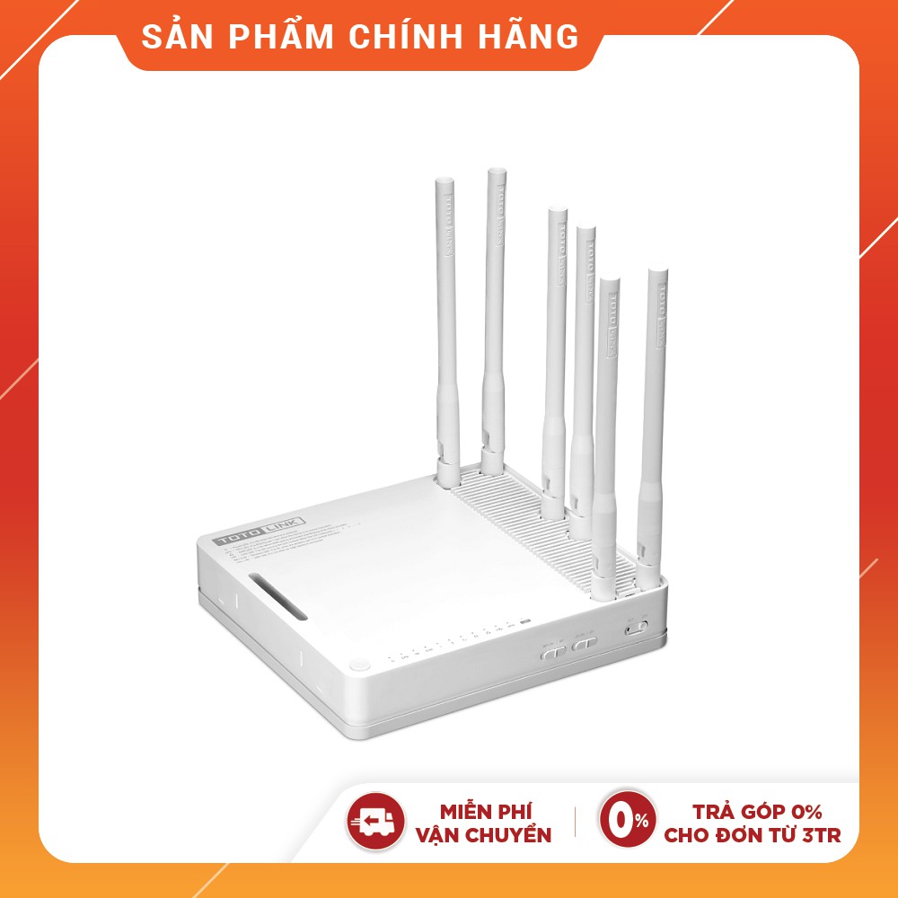 Router Wi-Fi băng tần kép Gigabit chuẩn AC 1900Mbps TOTOLINK A6004NS Cục phát wifi hiệu suất cao | BigBuy360 - bigbuy360.vn