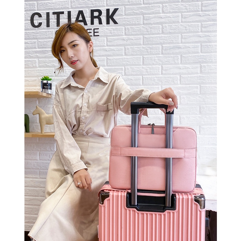 Túi đựng laptop giấu quai Gubag cho nữ, nhiều ngăn, đệm dày, lót nhung chống xước, phù hợp nhiều dòng laptop