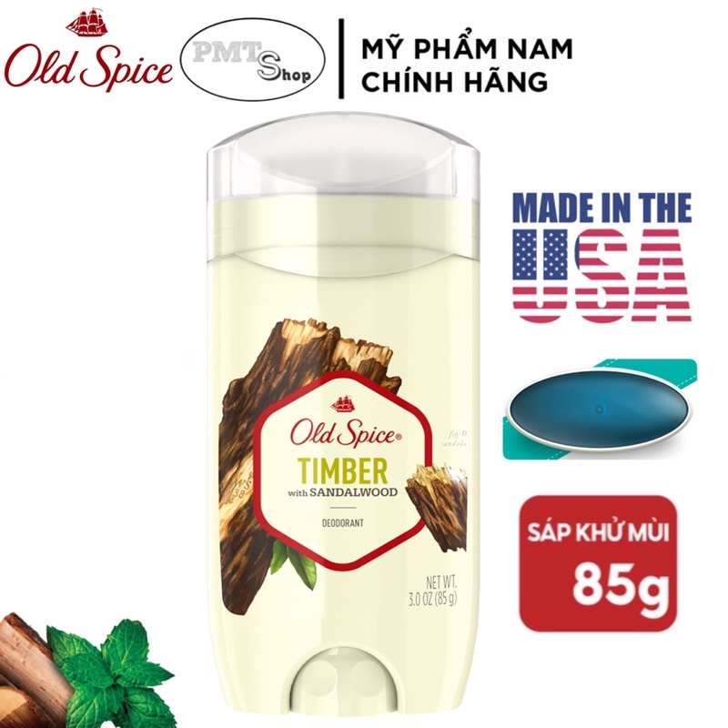 Lăn sáp khử mùi nam Old Spice Nature Collection 85g (sáp xanh) Fiji , Timber , Deep Sea , Alpine , Wilderness