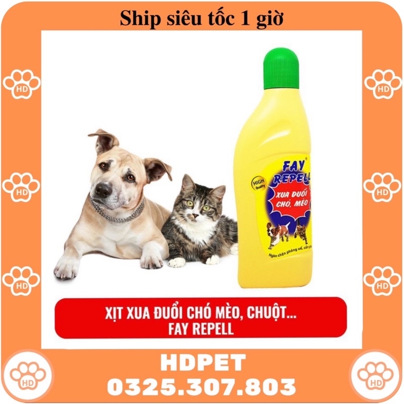 FAY REPELL 200ML “DẠY CHÓ MÈO ĐI VỆ SINH , CHỐNG CẮN PHÁ ĐỒ VẬT” XUA ĐUỔI CHÓ MÈO 200ML