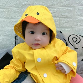 Áo khoác vịt vàng chất đi mưa