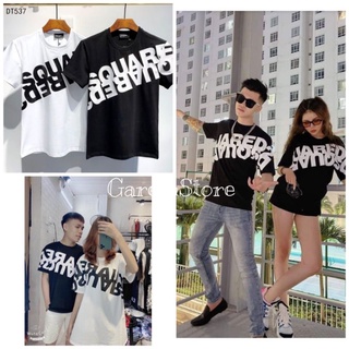 { Ảnh Thật - Mới Về } Áo Phông Nam Nữ SQUARE Chữ Kép Cotton Mịn Cao Cấp In Nổi 3D Fom Hàn Quốc