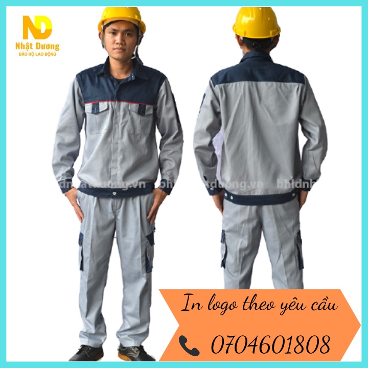 Quần áo lao động, quần túi hộp M01 màu phối