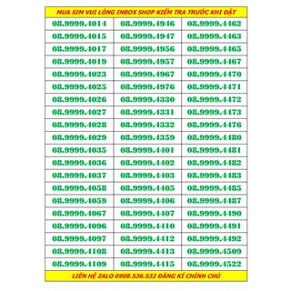 Sim tứ quý 9999 giữa  mobifone