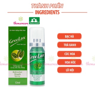 Xịt thơm miệng greelux Extra Cool Thảo Dược 12ml