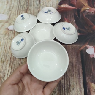 Bộ 6 chén nước chấm tròn loại nhỏ sứ Minh Long - chén nước chấm tròn loại nhỏ