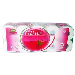 Giấy vệ sinh Elene hồng 10 cuộn, 3 lớp