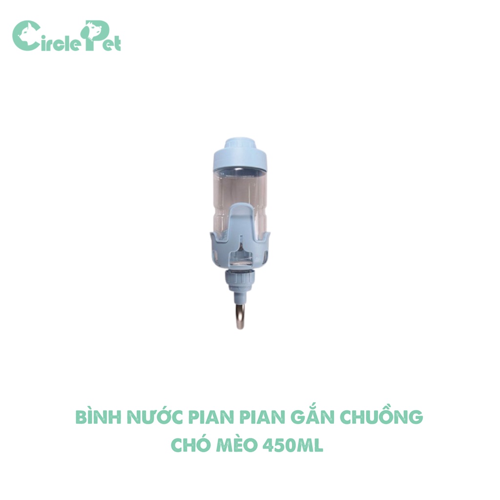 Bình Nước Gắn Chuồng Chó Mèo PIAN PIAN Tiện Lợi, Sạch Sẽ - Circle Pet