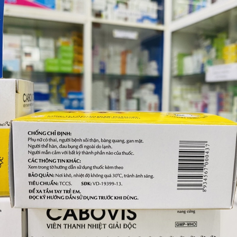 ✅ [Chính Hãng] Viên Thanh nhiệt giải độc CABOVIS OPC - Thanh nhiệt giải độc - Hàng chính hãng OPC