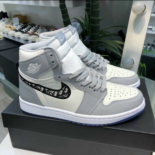 ✗▥▽Giày JD 1 Air Jordan Dior Cao Cổ Nam Nữ [Hàng Cao Cấp - Freeship]