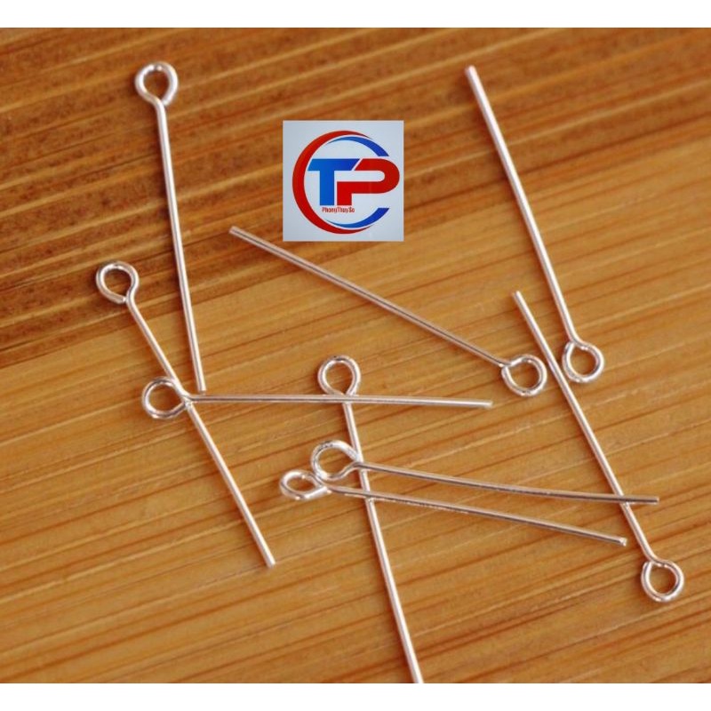 Cây đinh bạc 925 làm bộ treo handmade mic vòng