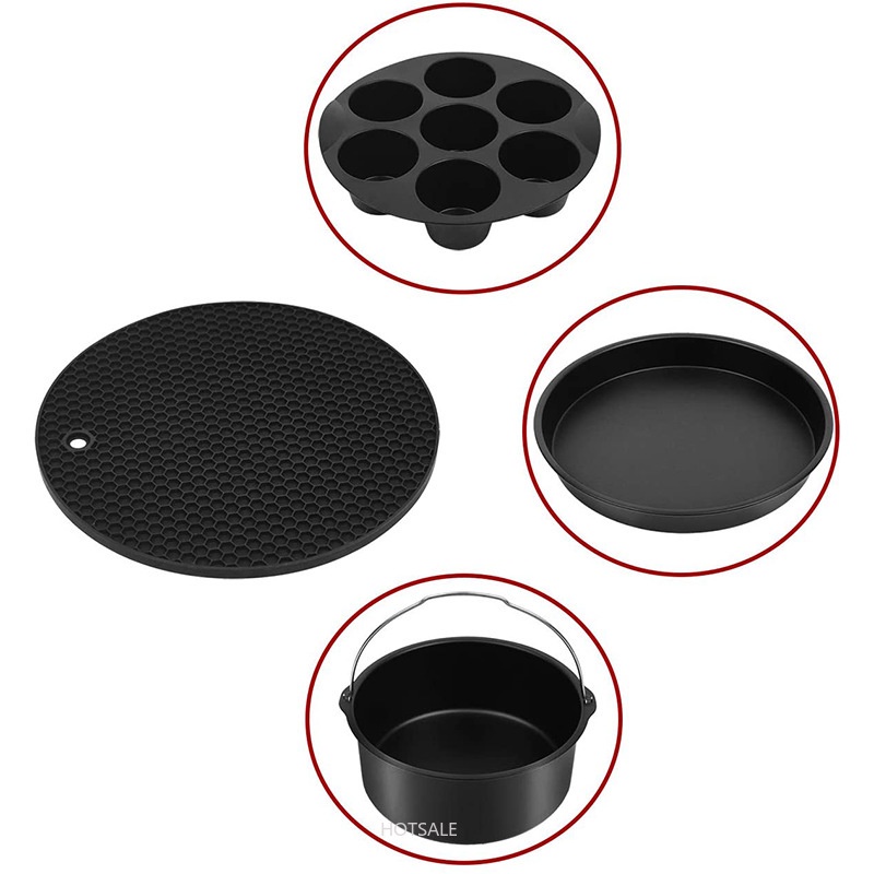 Bộ 12 dụng cụ dùng nướng bánh pizza 7 Inch 3.5QT-7.2QT-up thông dụng cho nhà bếp