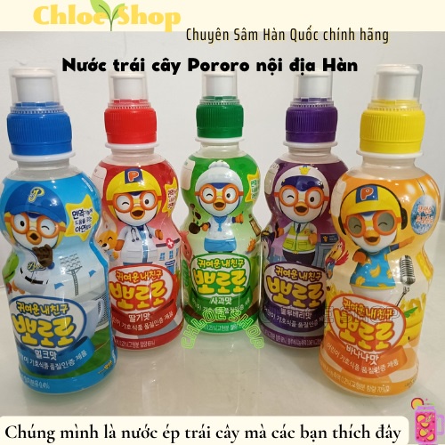 Nước uống trái cây Pororo nội địa Hàn