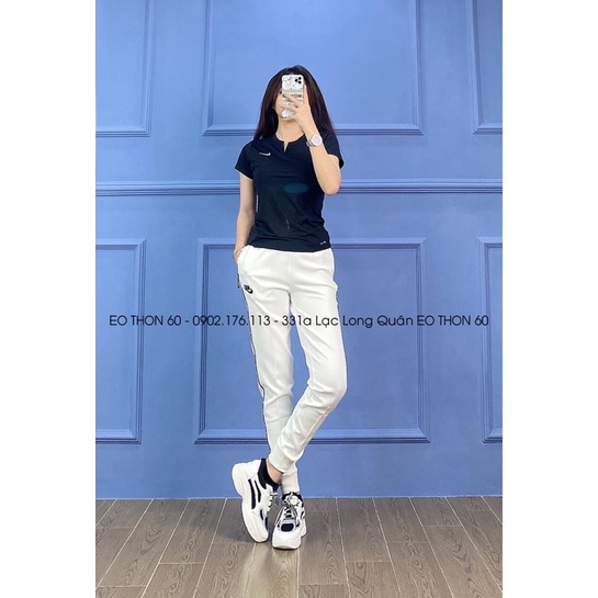 Áo cổ xẻ dáng dài,quần jogger 1 sọc có bo  Eothon60
