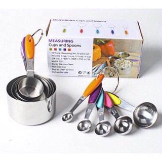 Bộ 10 muỗng đong inox