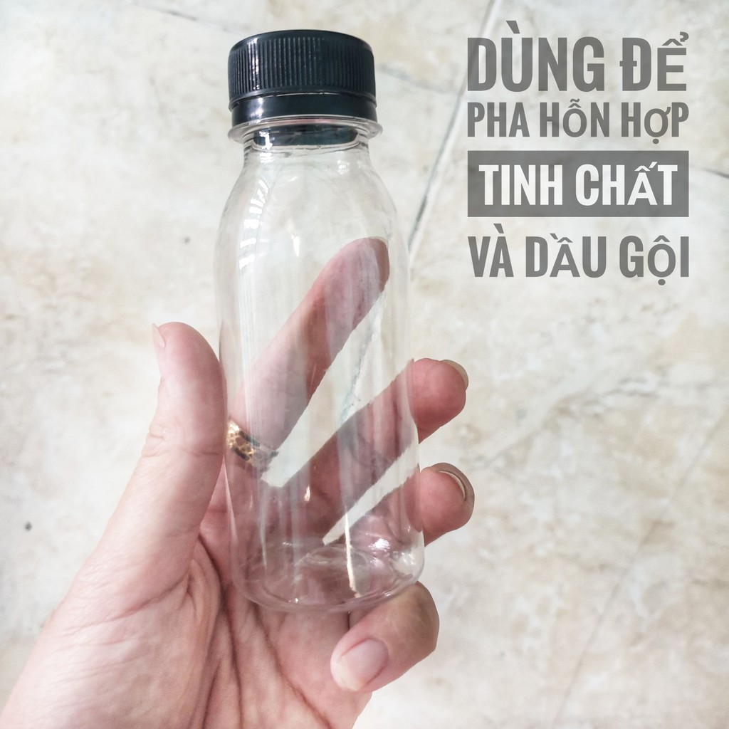 [Loại dày] CHAI NHỰA / LỌ NHỰA 100ml dùng để pha hỗn hợp Dầu gội và Tinh chất thảo mộc