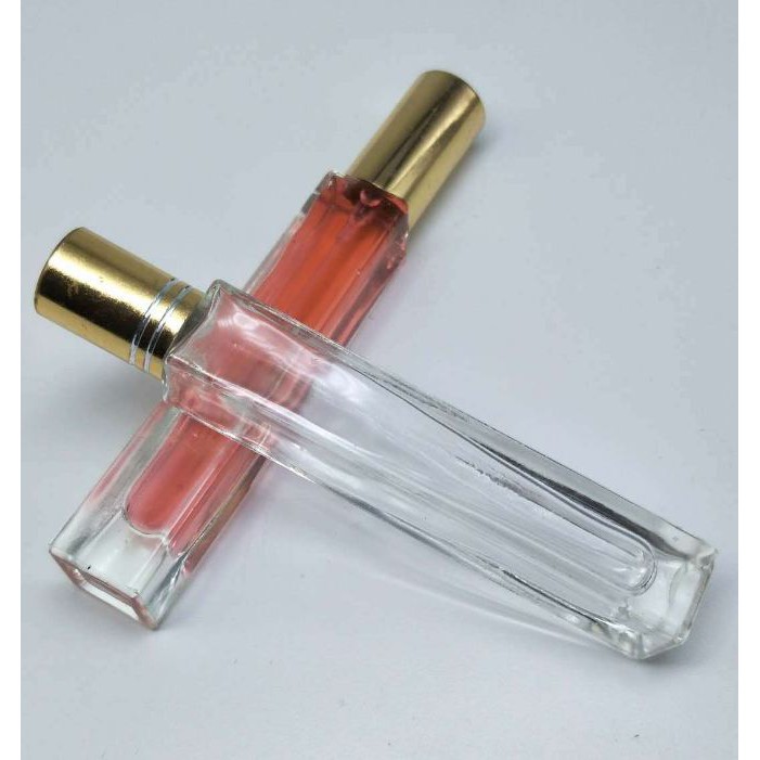 ( 9k/ lọ) Combo 100 Chai chiết nước hoa 10ml trụ Thủy tinh nắp bạc 12.5cm + HỘP GIẤY RIÊNG
