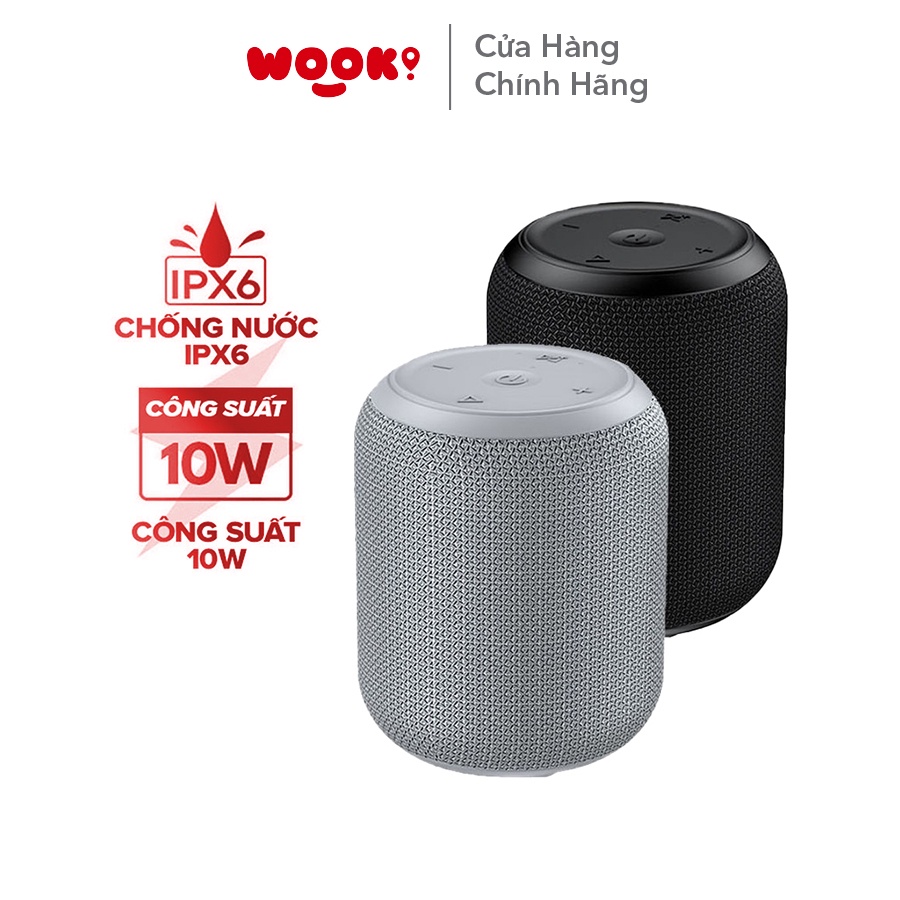 Loa Bluetooth 5.0 VIVAN VS12 Hi-Fi Công Suất 10W Chống Nước Âm Thanh Vòm 360 Độ Hỗ Trợ Kết Nối Cổng AUX Và MicroSD