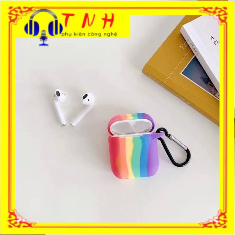 Túi bảo vệ tai nghe cho Apple Airpods Pro-Airpod 1,2 và airpod pro - mã cầu vòng