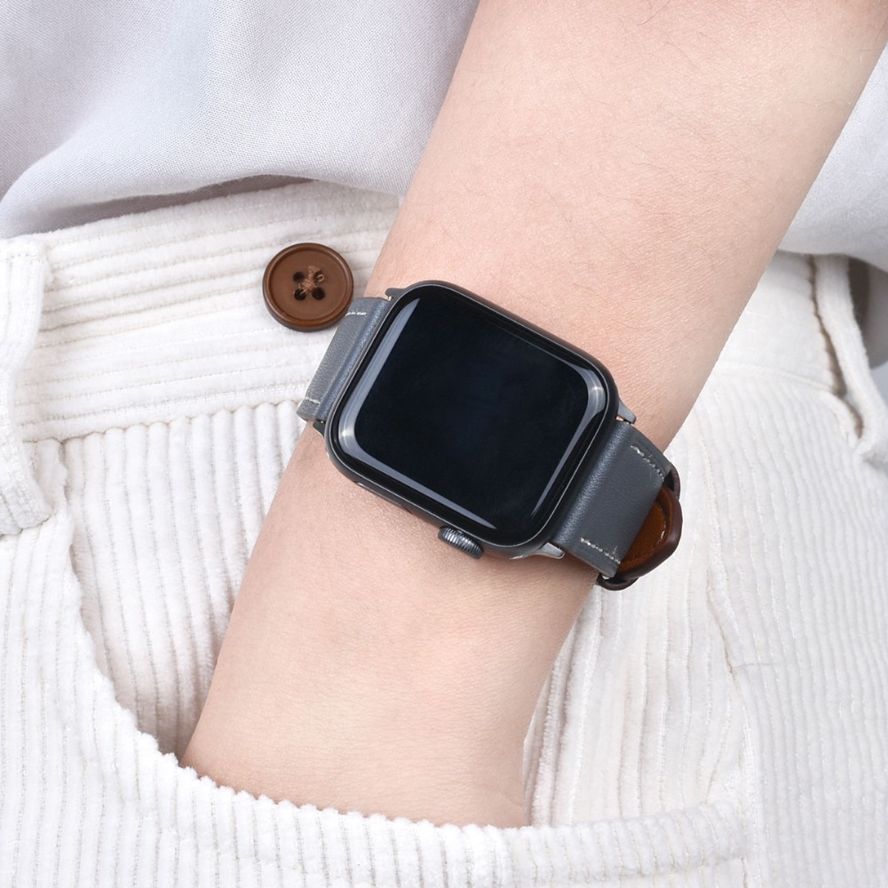 Dây Đeo Bằng Da Chất Lượng Cao Cho Iwatch 40mm 44mm Apple Watch 42mm 38mm Series 2 3 4 5 6 Se