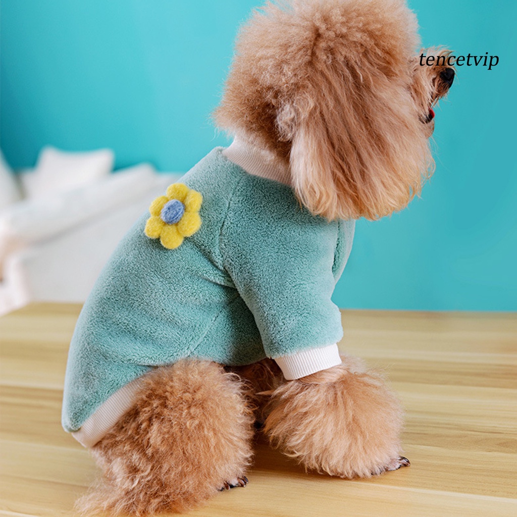 Áo sweater cho thú cưng cổ tròn giữ ấm dễ thương